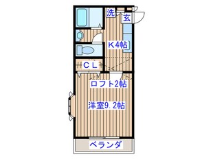 コーポ太陽の物件間取画像